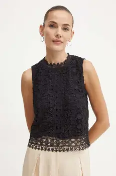 Morgan bluza OLAYA femei, culoarea negru, neted, OLAYA imagine