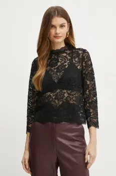 Morgan bluza TAMO femei, culoarea negru, neted, TAMO imagine