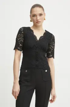 Morgan bluza TANGO femei, culoarea negru, neted, TANGO imagine