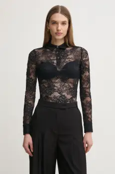 Morgan bluza TELO femei, culoarea negru, modelator, TELO imagine