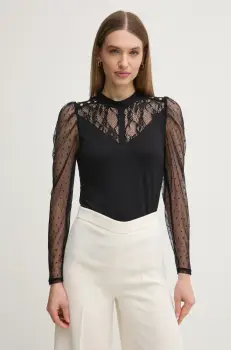 Morgan bluza TSAGE femei, culoarea negru, modelator, TSAGE imagine