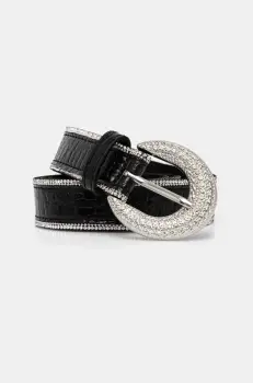 Morgan curea 3SILVI femei, culoarea negru, 3SILVI imagine