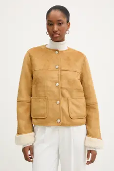 Morgan geaca culoarea maro, de tranzitie, GPOLI imagine