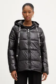 Morgan geaca culoarea negru, de iarna, GMODOU imagine