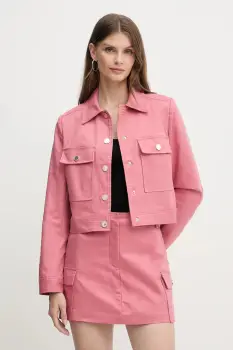 Morgan geaca culoarea roz, de tranzitie, VKITTY imagine