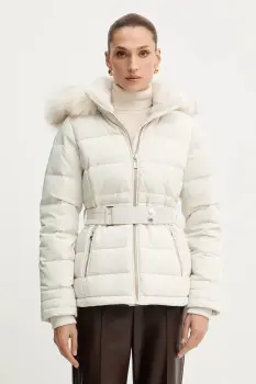 Morgan geaca de puf culoarea bej, de iarna, GAMONI imagine