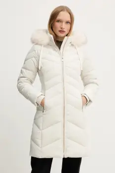 Morgan geaca de puf culoarea bej, de iarna, GCLEA imagine