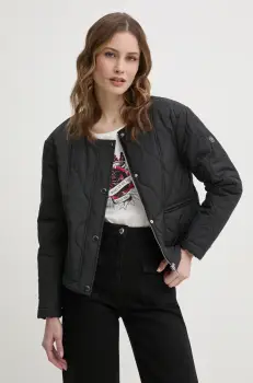 Morgan geaca GBOWIE femei, culoarea negru, de tranzitie, GBOWIE imagine