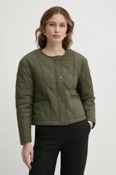 Morgan geaca GBOWIE femei, culoarea verde, de tranzitie, GBOWIE imagine