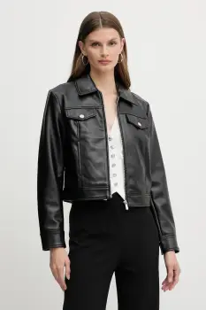 Morgan geaca ramones culoarea negru, de tranzitie, GNOLA imagine