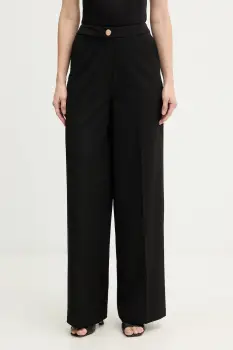 Morgan pantaloni culoarea negru, drept, high waist, PIE.F imagine