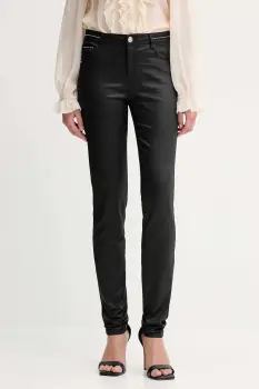 Morgan pantaloni culoarea negru, mulata, high waist, PALAO imagine