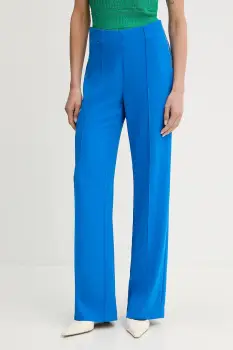 Morgan pantaloni PBARY culoarea rosu, drept, high waist, PBARY imagine