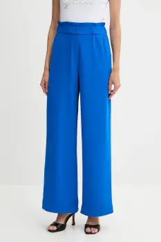 Morgan pantaloni PBIRD culoarea negru, drept, high waist, PBIRD imagine