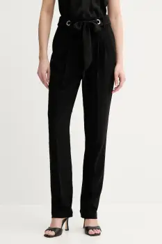 Morgan pantaloni PROBY.F culoarea negru, drept, high waist, PROBY.F imagine