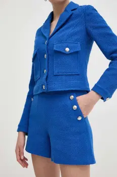 Morgan pantaloni scurti SHALA.F femei, neted, high waist, SHALA.F imagine