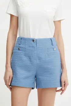 Morgan pantaloni scurti SHEDY uni, high waist, SHEDY imagine