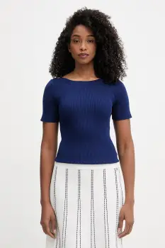 Morgan Pulover cu maneca scurta de dama cu vascoza MPIO imagine