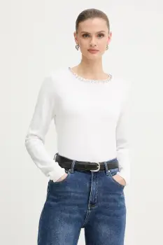 Morgan pulover culoarea alb, light, MBUI imagine