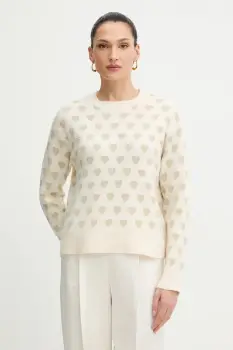 Morgan pulover culoarea bej, light, MCOEUR imagine