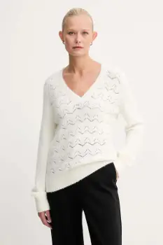 Morgan pulover culoarea bej, light, MLILOU imagine