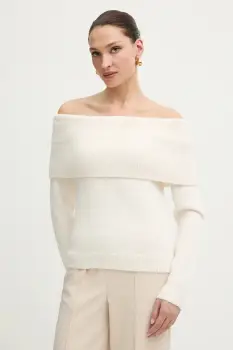 Morgan pulover culoarea bej, MBOGO imagine