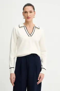 Morgan pulover culoarea bej, MCOLO imagine