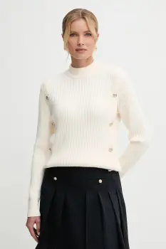 Morgan pulover culoarea bej, MCOOL imagine