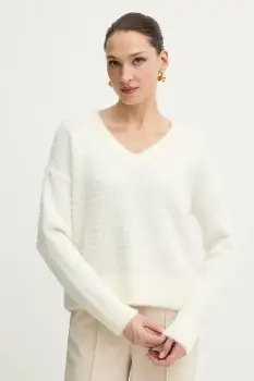 Morgan pulover culoarea bej, MNANCY imagine