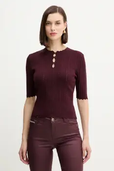 Morgan pulover culoarea bordo, light, MADIN imagine