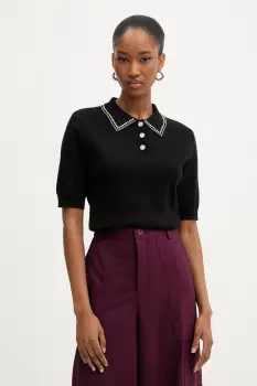 Morgan pulover culoarea negru, light, MAP imagine