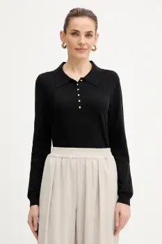 Morgan pulover culoarea negru, light, MPOLI imagine