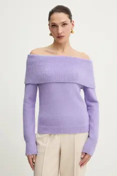 Morgan pulover culoarea violet, MBOGO imagine