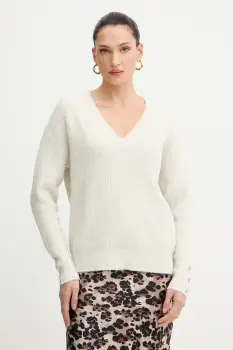 Morgan pulover din amestec de lana culoarea bej, light, MSTAR imagine