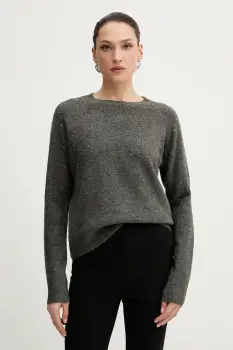 Morgan pulover din amestec de lana culoarea gri, light, MFETE imagine
