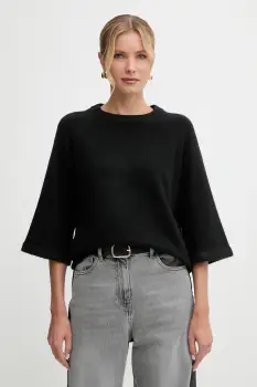 Morgan pulover din amestec de lana culoarea negru, MDELIA imagine