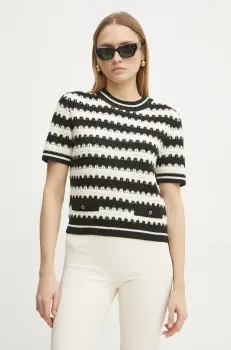 Morgan pulover din amestec de lana MBEAUTY femei, culoarea bej, MBEAUTY imagine