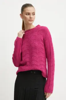 Morgan pulover din amestec de lana MDAMON femei, culoarea roz, MDAMON imagine