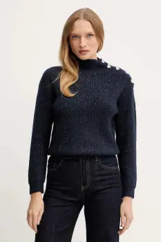 Morgan pulover din amestec de lana MSTORI culoarea gri, cu turtleneck, MSTORI imagine