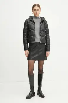 Morgan pulover din amestec de lana MSTORI femei, culoarea gri, cu turtleneck, MSTORI imagine