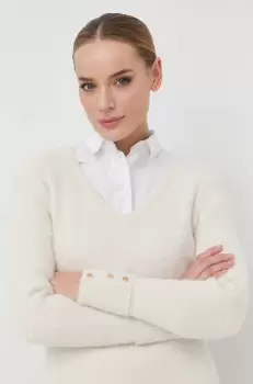 Morgan pulover femei, culoarea bej, light imagine