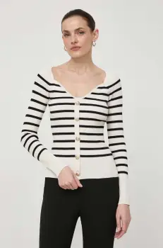 Morgan pulover femei, culoarea bej, light imagine