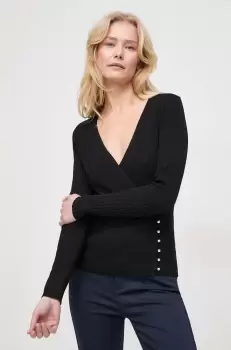Morgan pulover femei, culoarea negru, light imagine