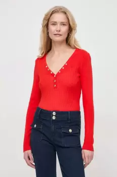 Morgan pulover femei, culoarea portocaliu, light imagine