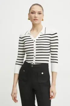 Morgan pulover MAEL femei, culoarea alb, light, MAEL imagine