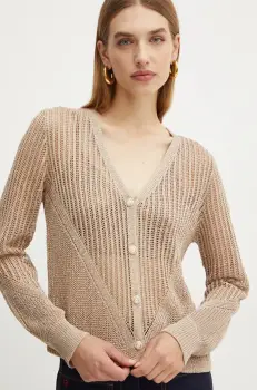 Morgan pulover MAGATHE femei, culoarea auriu, light, MAGATHE imagine