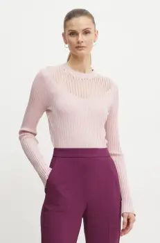 Morgan pulover MANDRIN femei, culoarea roz, MANDRIN imagine