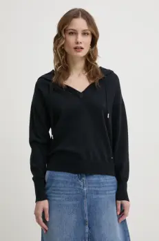 Morgan pulover MBALLON femei, culoarea albastru marin, light, MBALLON imagine