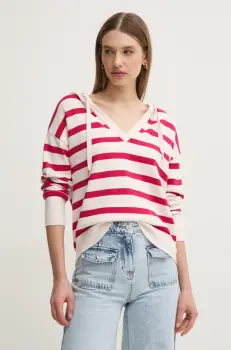 Morgan pulover MBALLON femei, culoarea bej, light, MBALLON imagine