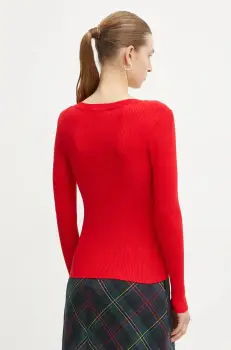 Morgan pulover MBANBI.N femei, culoarea rosu, light, MBANBI.N imagine